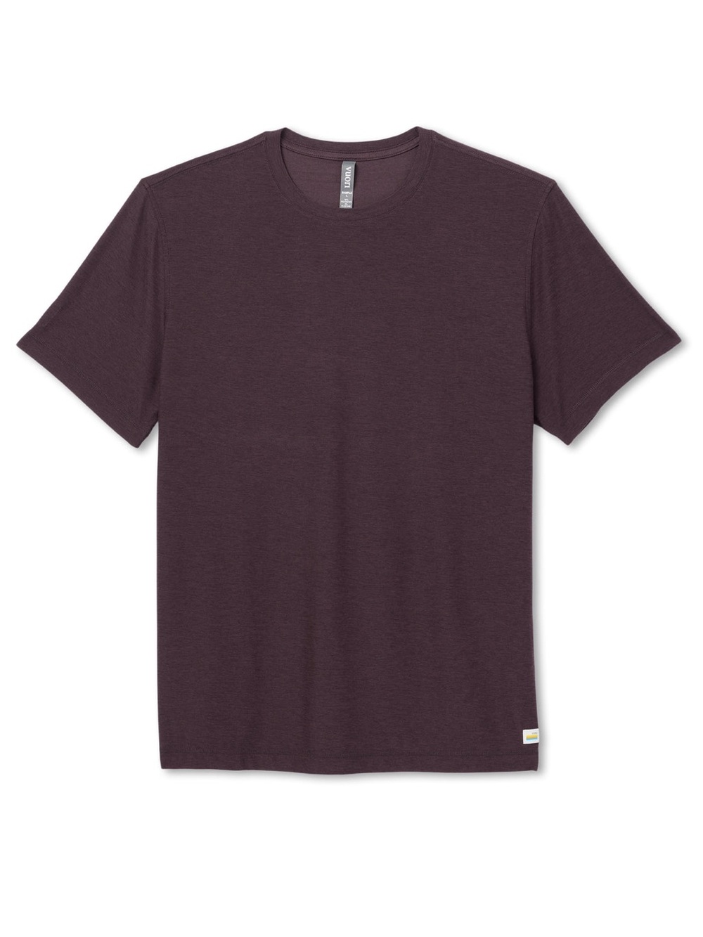 Vuori Strato Tech Short Sleeve Crew Neck Tee Shirt in Raisin (Purple) Size: XXL